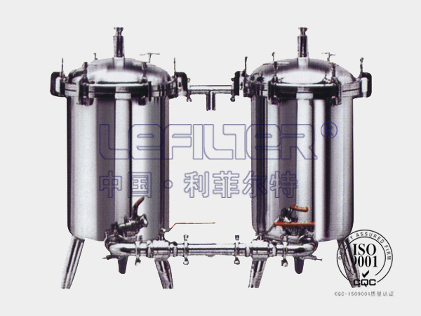 不銹鋼DN100袋式雙聯(lián)過(guò)濾器反滲透前置過(guò)濾器